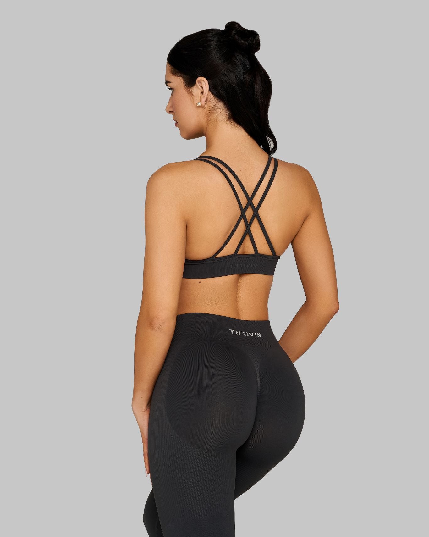 Elevate™ Sculpting Seamless High Apex Bra | Charcoal Grey