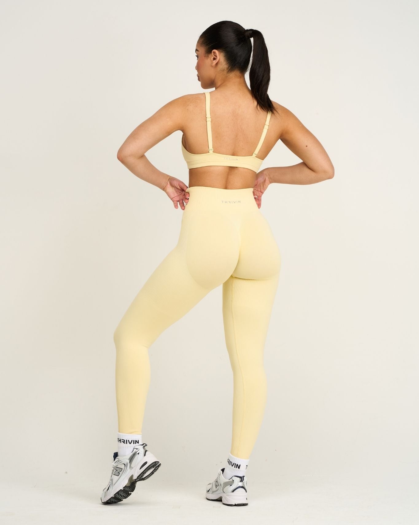 Elevate™ Sculpting High Waist Scrunch Leggings | Golden Butter