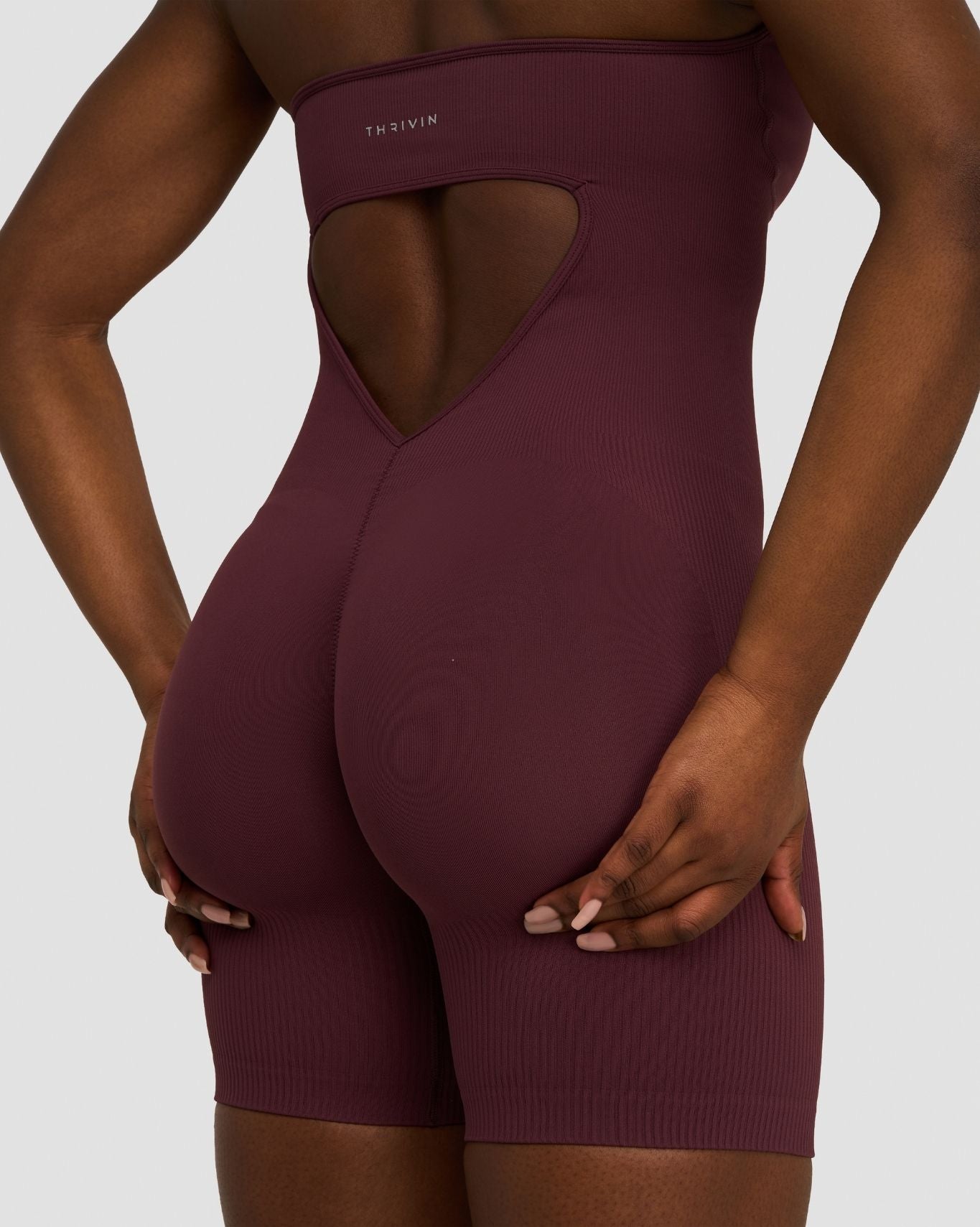 Elevate™ Sculpting Halterneck All In One | Dark Mauve