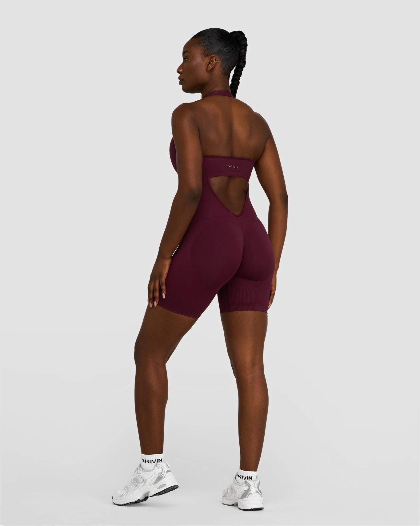 Elevate™ Sculpting Halterneck All In One | Merlot