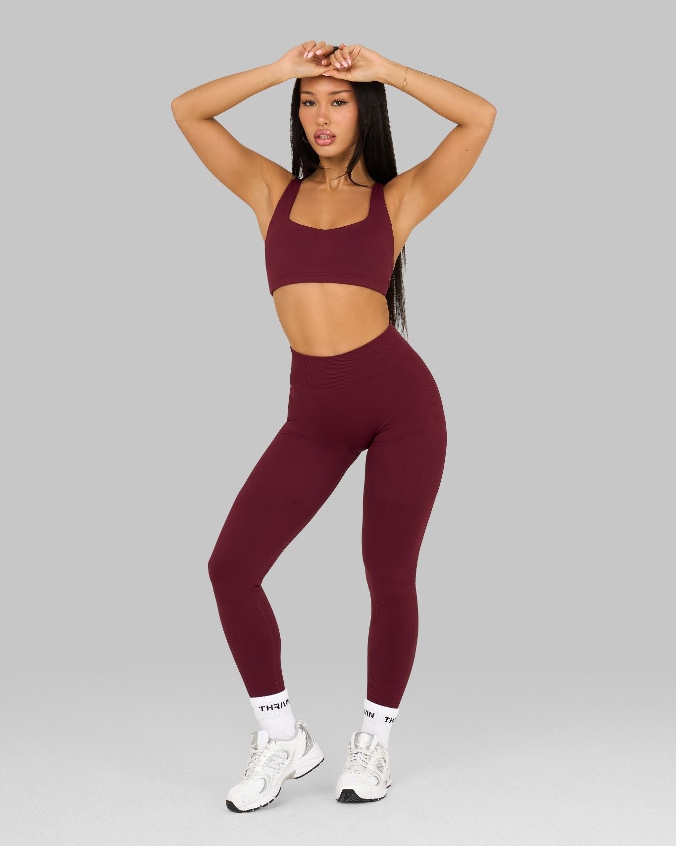 Elevate™ Sculpting Medium Impact Multiway Bra | Cranberry