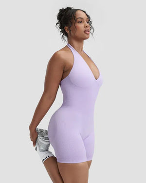Elevate™ Sculpting Halterneck All In One | Lilac