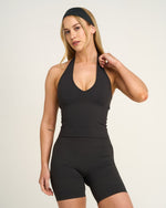 Elevate™ Sculpting Seamless Halterneck Top | Charcoal Grey