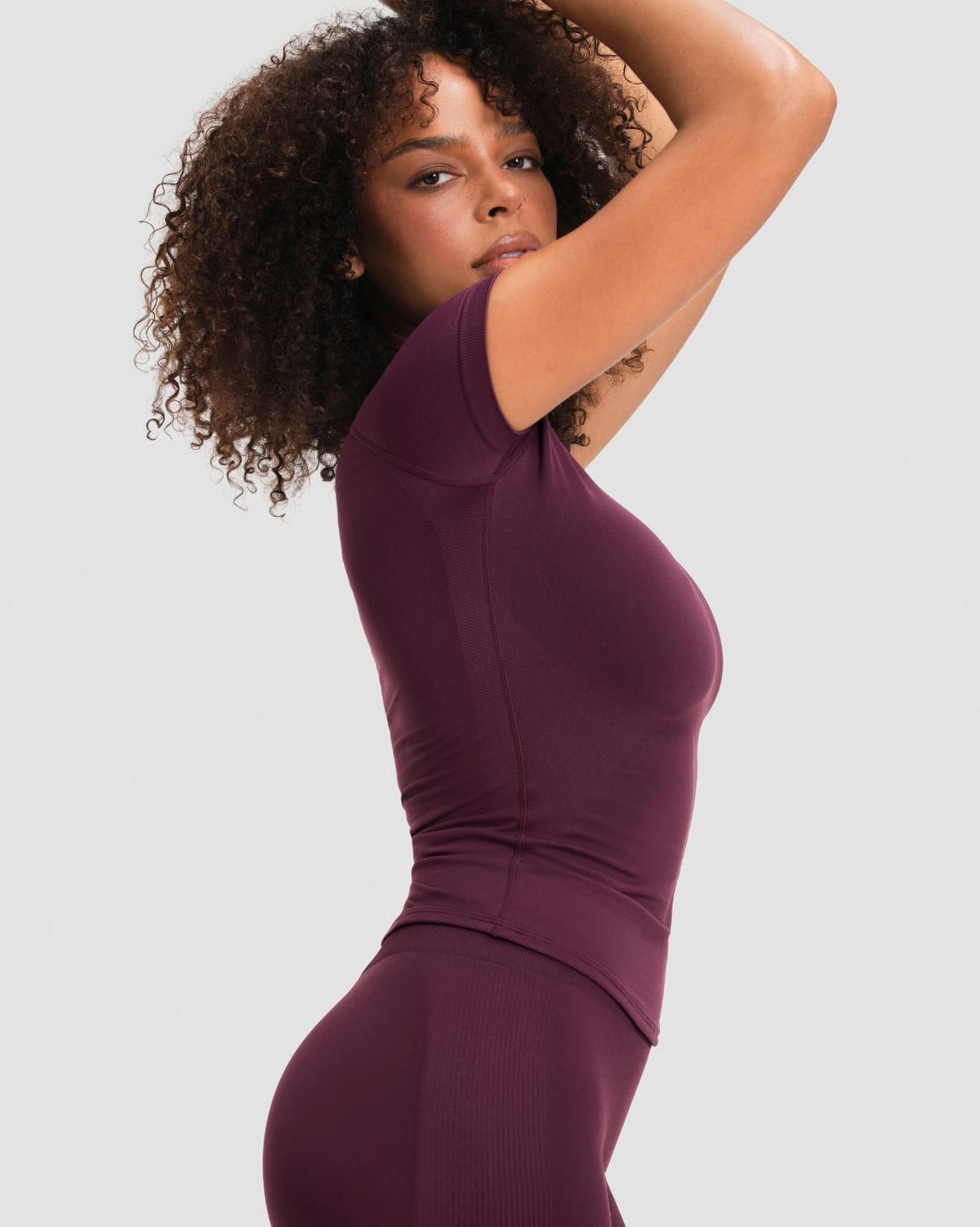 Elevate™ Compression T-Shirt | Winter Plum