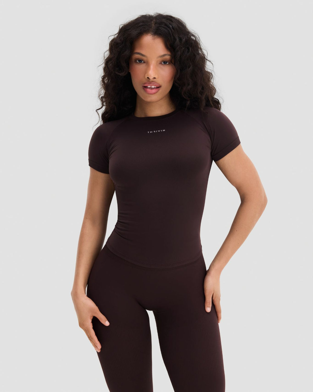 Elevate™ Compression T-Shirt | Coffee
