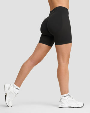 Elevate™ Sculpting Mid Waist Scrunch Shorts | Charcoal Grey