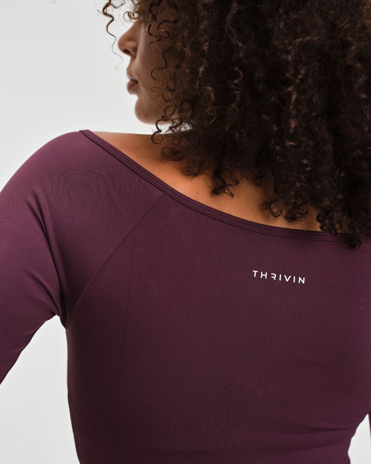 Elevate™ Top Esculpidor Sin Costuras de Escote en V | Ciruela Invernal