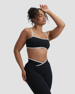 Elevate™ Outline Bandeau Bra | Night Black
