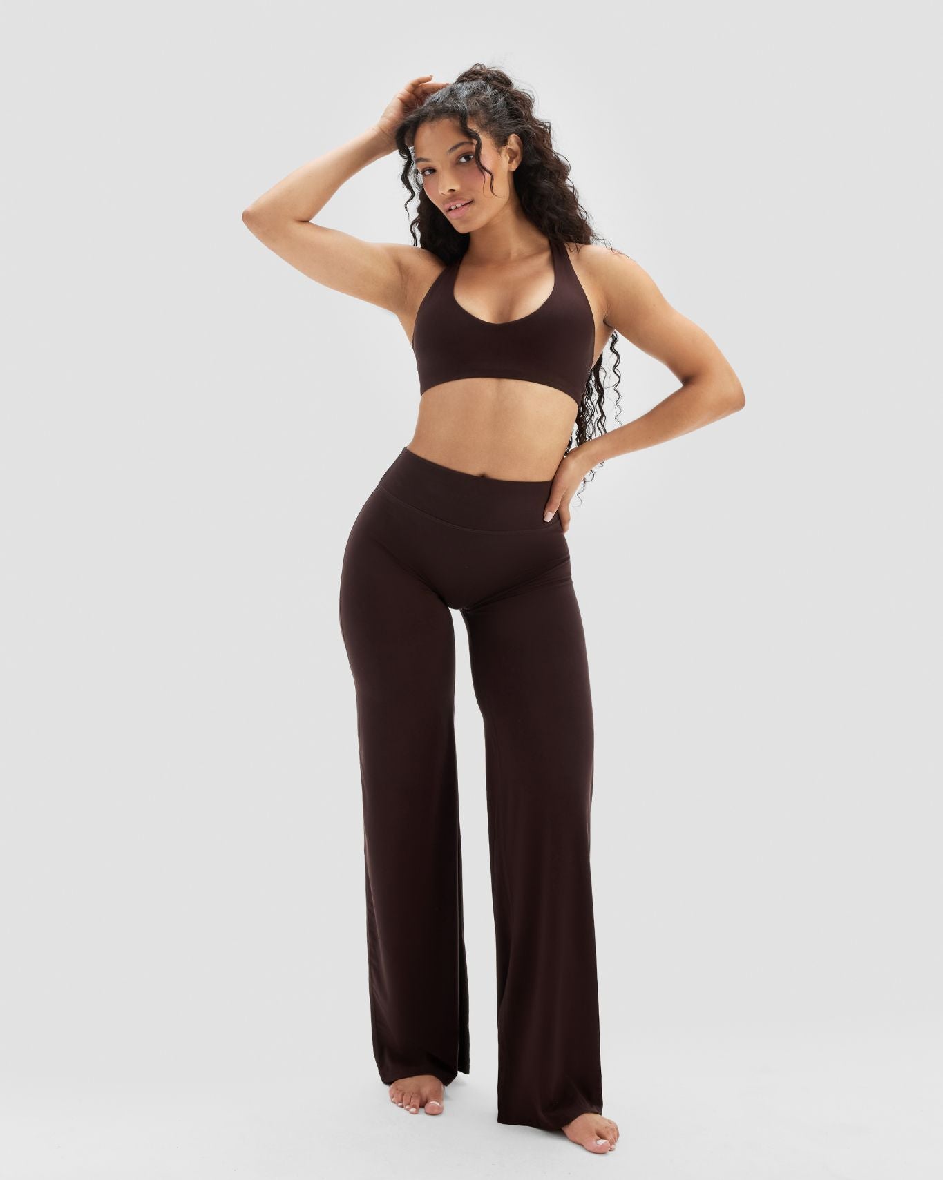 Essence Wide Leg Pants | Coffee