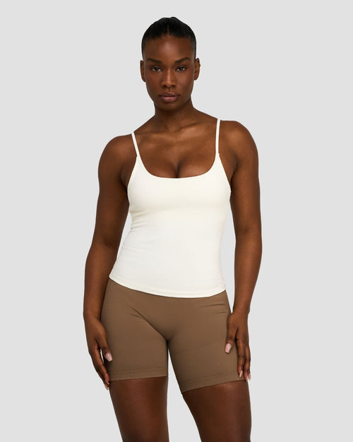 Elevate™ Sculpting Seamless Scoop Neck Cami | Cream