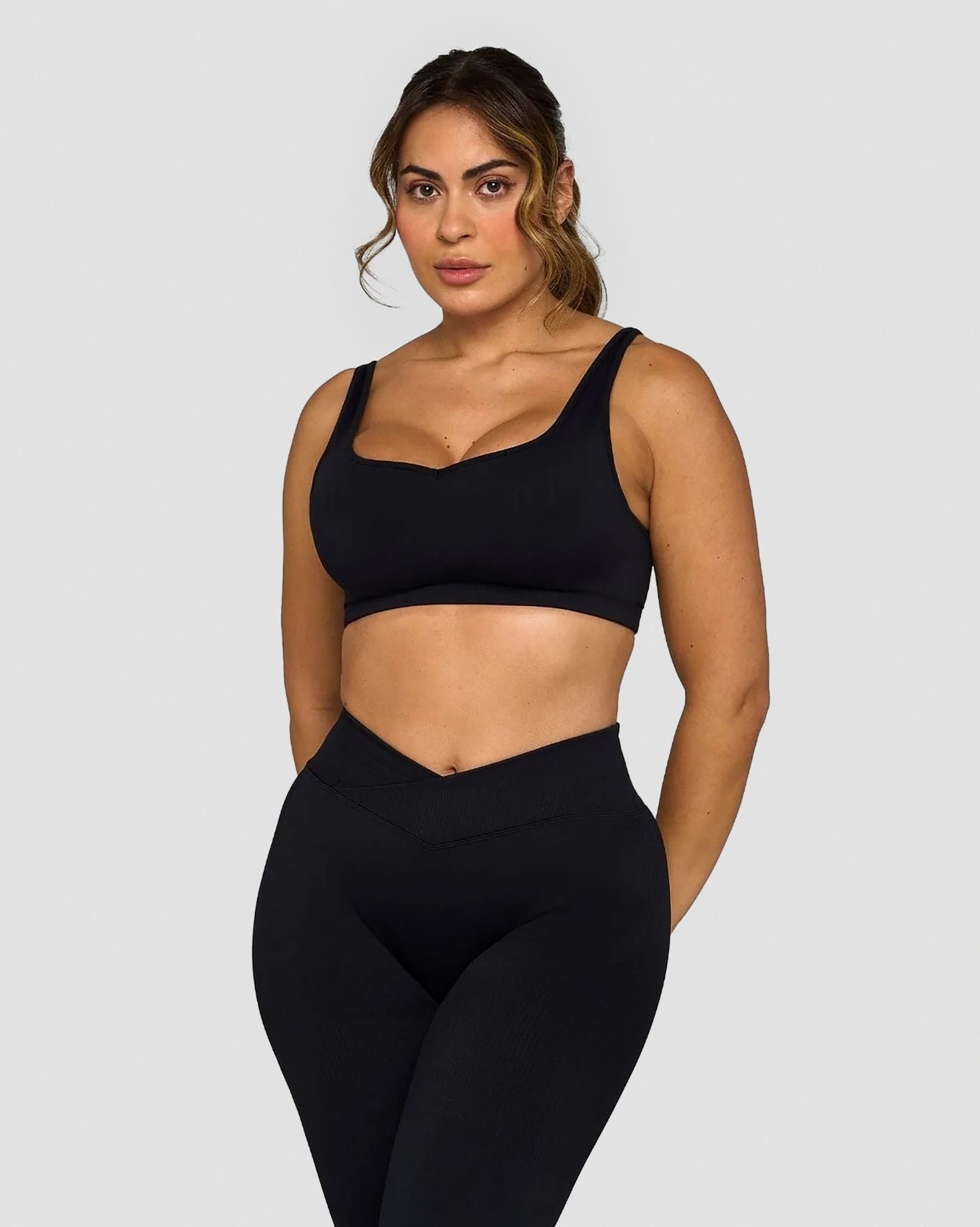 Elevate™ Sweetheart Impact Bra | Night Black