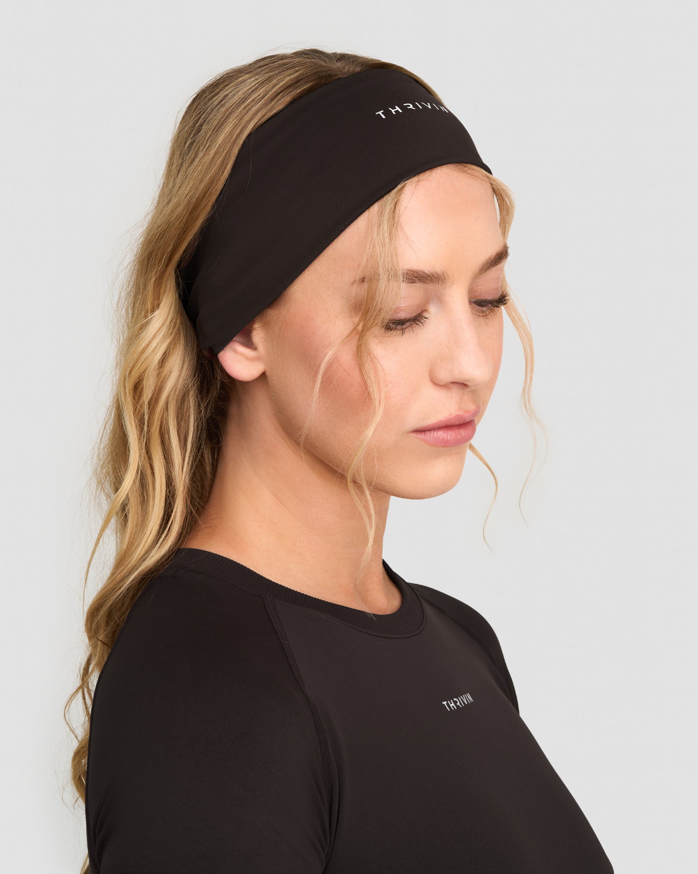 The Essential Collection Chrome Logo Headband | Coffee