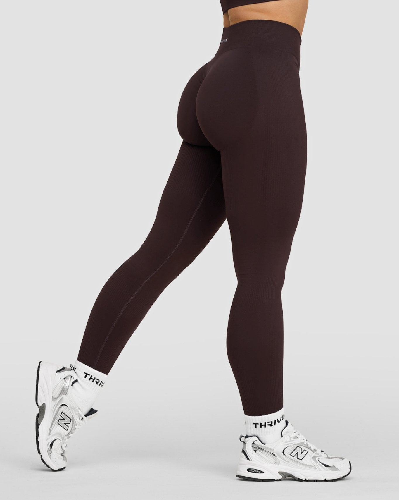 Elevate™ Sculpting Mid Waist Scrunch Leggings | Coffee