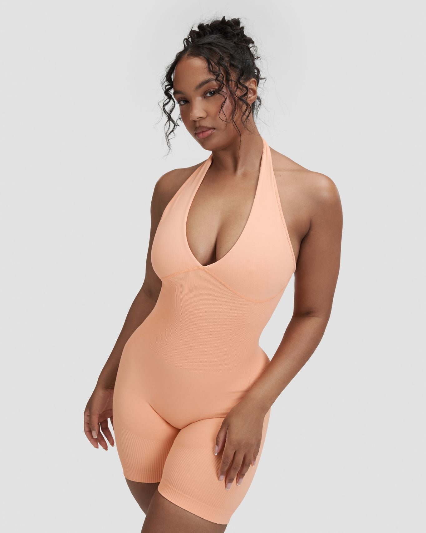 Elevate™ Sculpting Halterneck All In One | Melon Ice