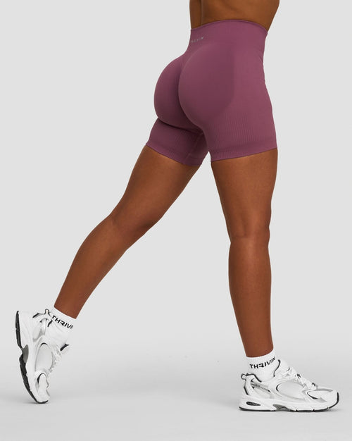Elevate™ Sculpting Mid Waist Scrunch Shorts | Orchid Mauve
