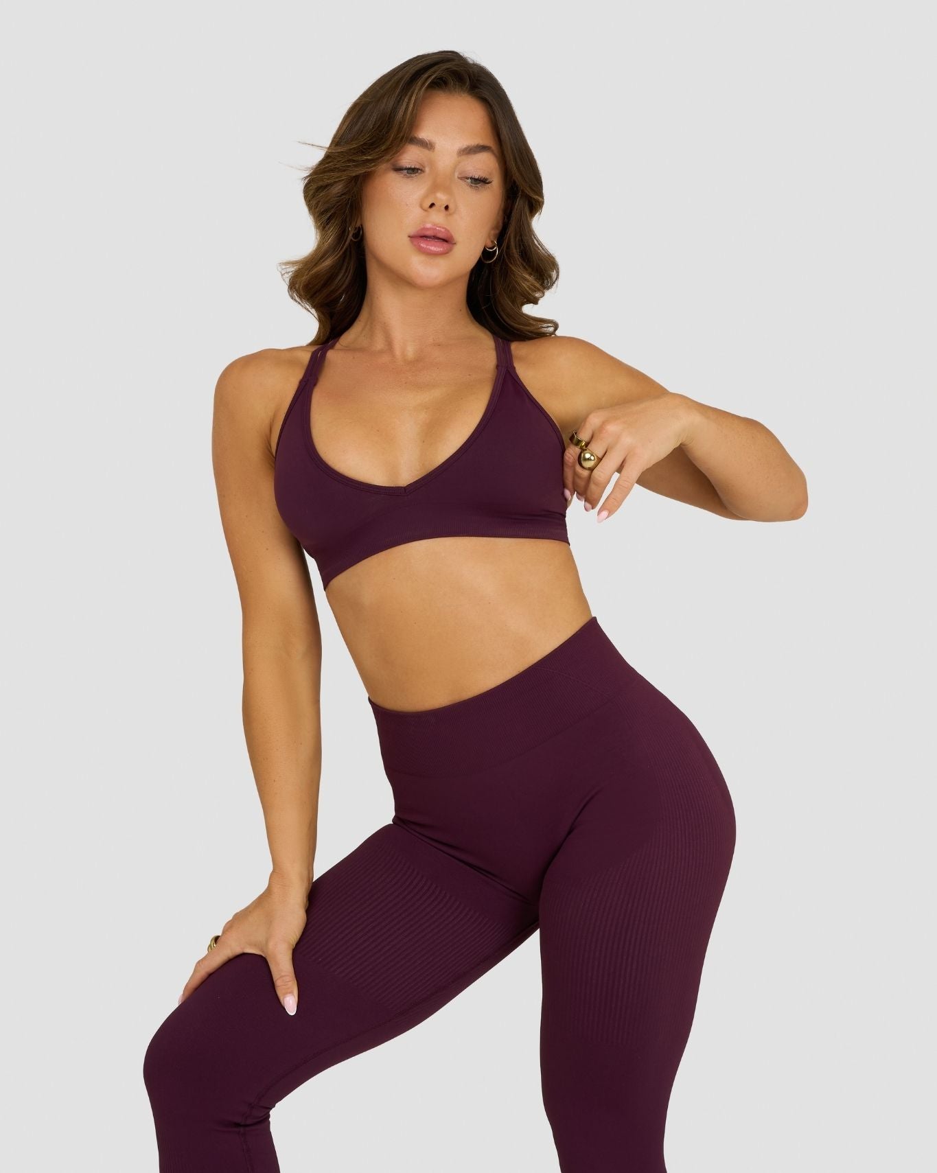 Elevate™ Sculpting Seamless High Apex Bra | Winter Plum