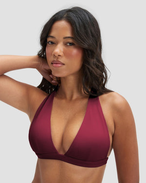 Elevate™ Sujetador Halter Escotado en V Sin Costuras Moldeador | Cherry Berry