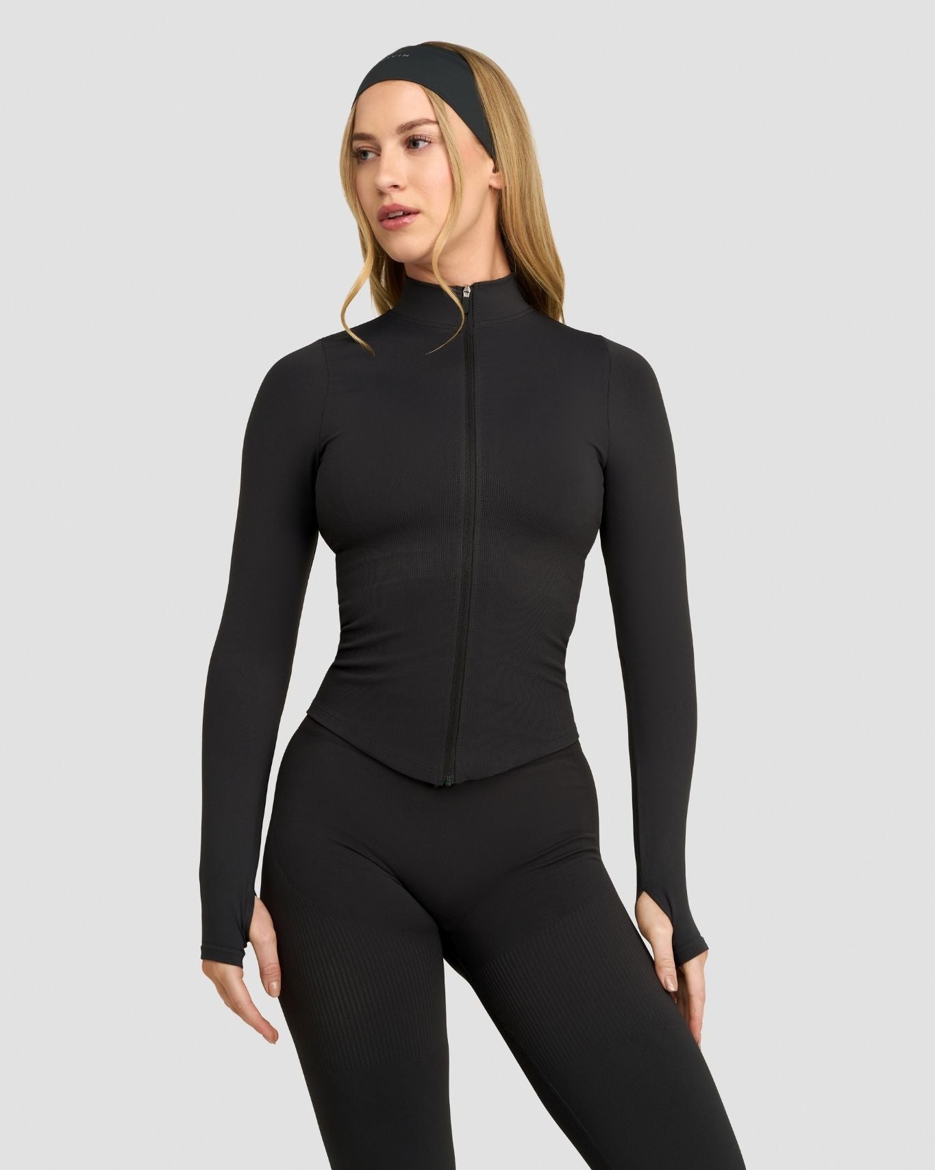 Elevate™ Chaqueta Sin Costuras de Modelado | Gris Carbón