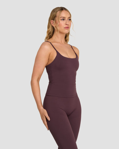 Elevate™ Sculpting Seamless Scoop Neck Cami | Dark Mauve