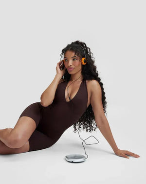 Elevate™ Sculpting Halterneck All In One | Coffee