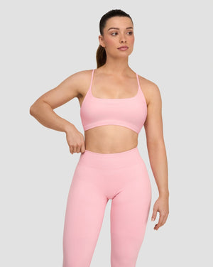 Elevate™ Sculpting Seamless Scoop Neck Bra | Cotton Pink
