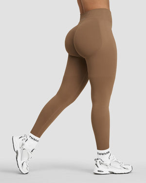 Elevate™ Sculpting Mid Waist Scrunch Leggings | Toffee