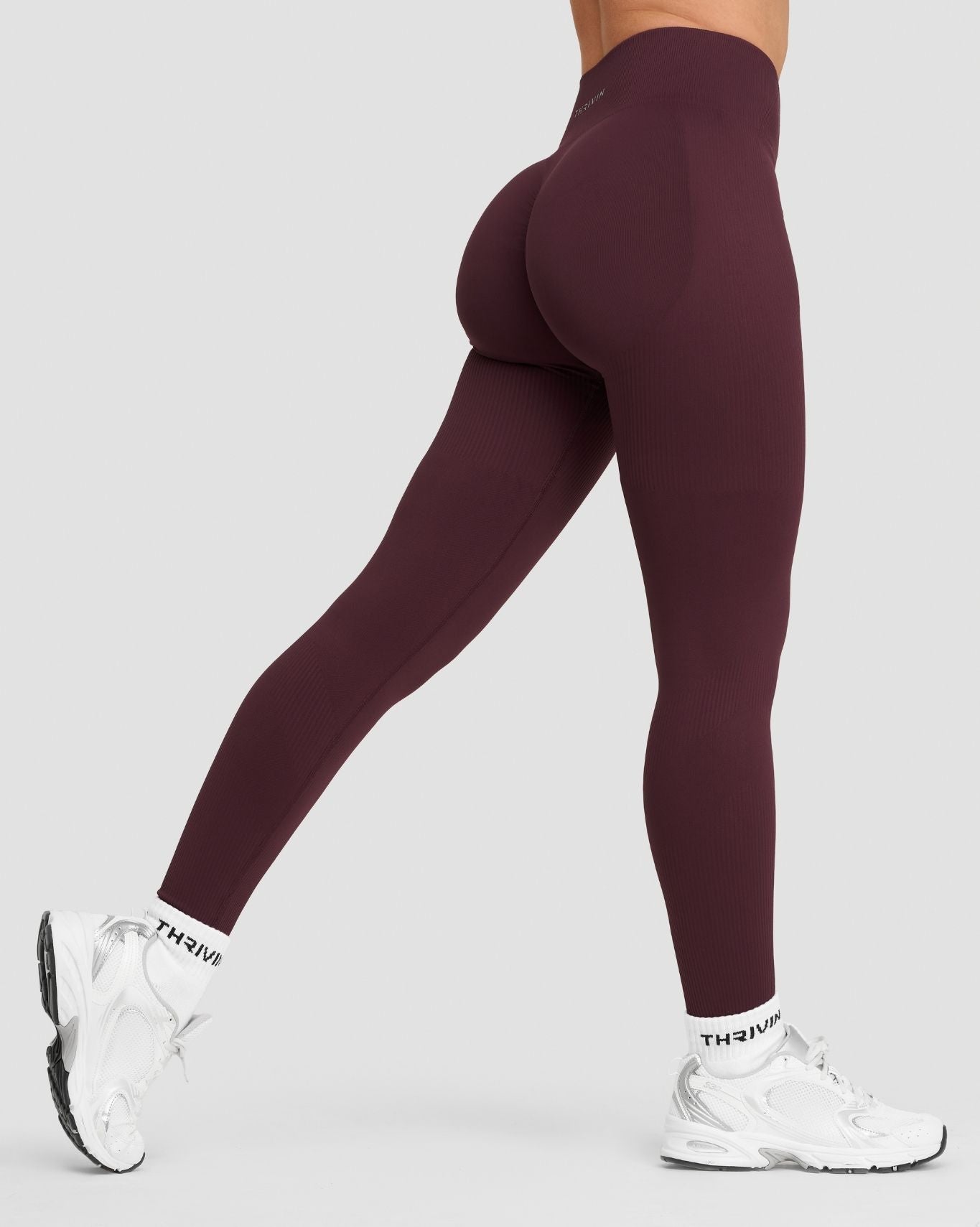 Elevate™ Sculpting High Waist Scrunch Leggings | Dark Mauve