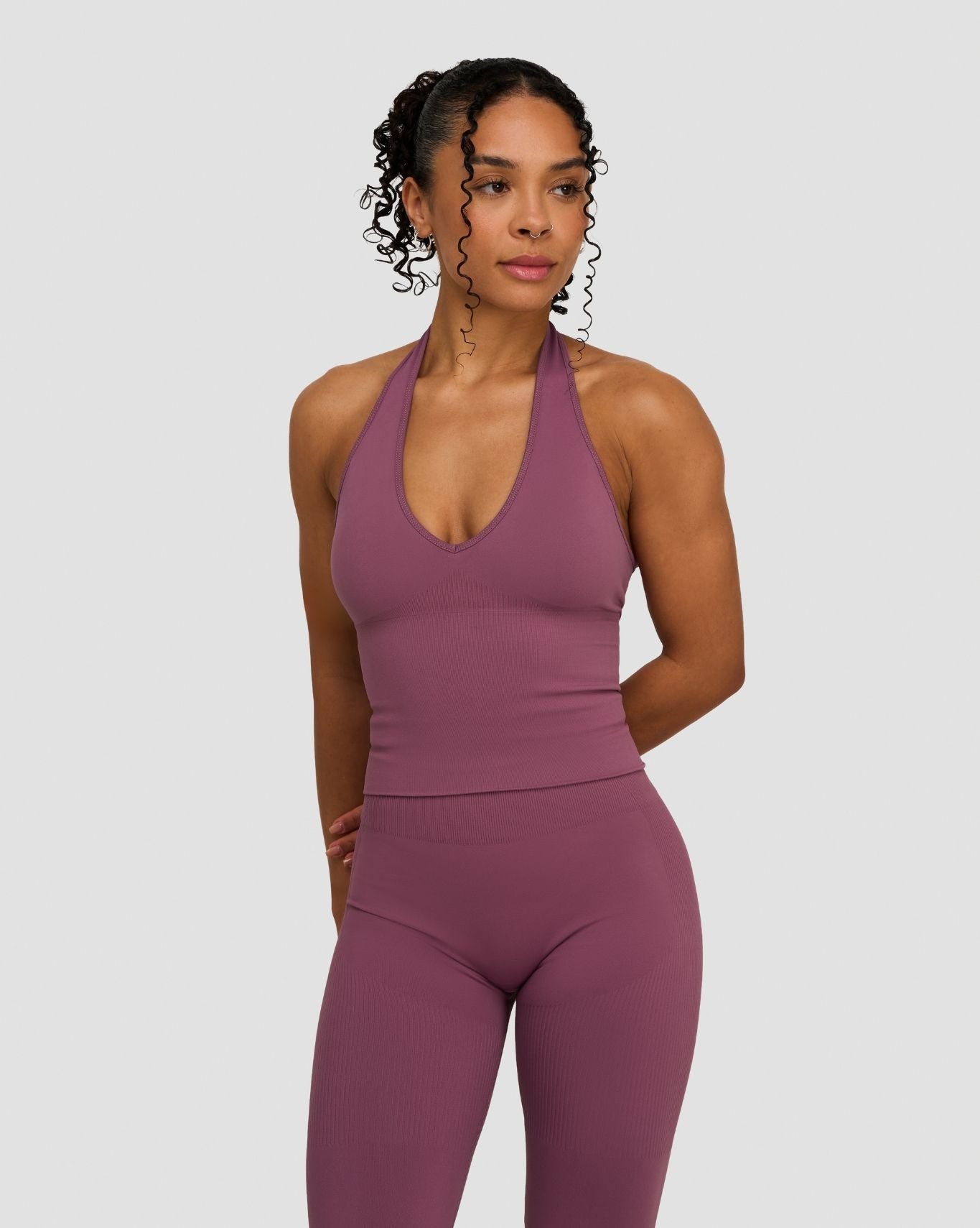 Elevate™ Sculpting Seamless Halterneck Top | Orchid Mauve