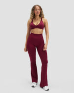 Elevate™ Sculpting High Waist Scrunch Flare | Cherry Berry