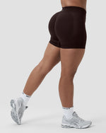 Elevate™ Sculpting Mid Waist Scrunch Shorter Shorts | Coffee