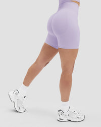 Elevate™ Sculpting High Waist Scrunch Shorts | Lilac