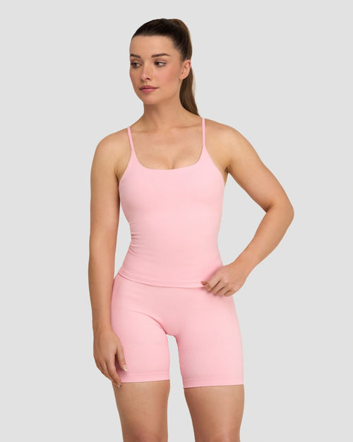 Elevate™ Sculpting Seamless Scoop Neck Cami | Cotton Pink