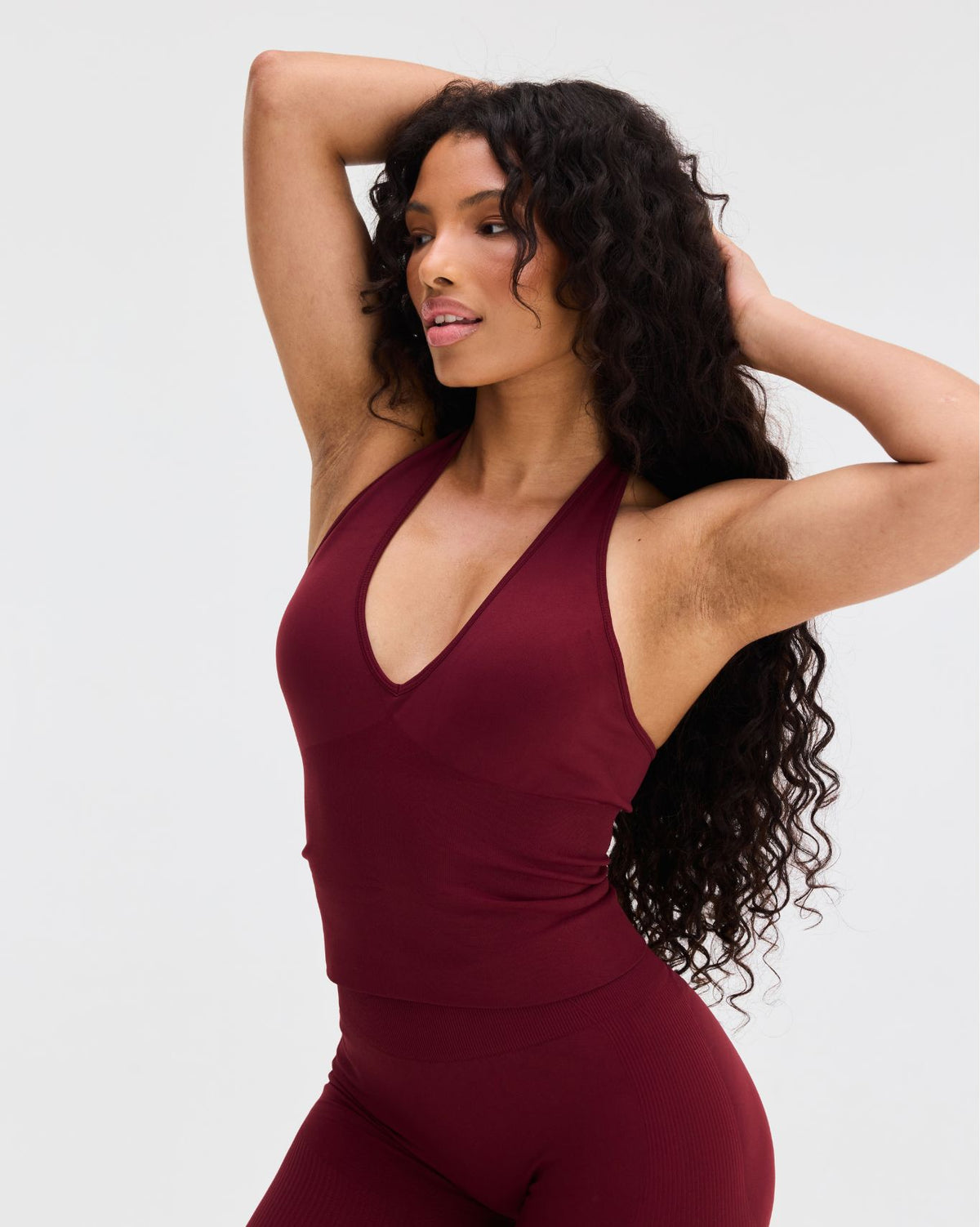Elevate™ Sculpting Seamless Halterneck Top | Fine Wine