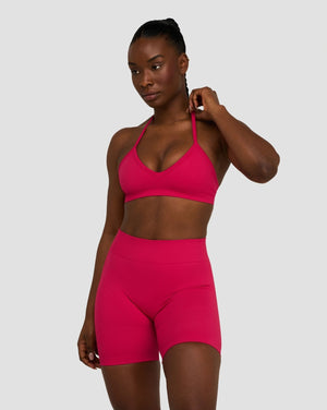 Elevate™ Sculpting Seamless Adjustable Halter Bra | Strawberry