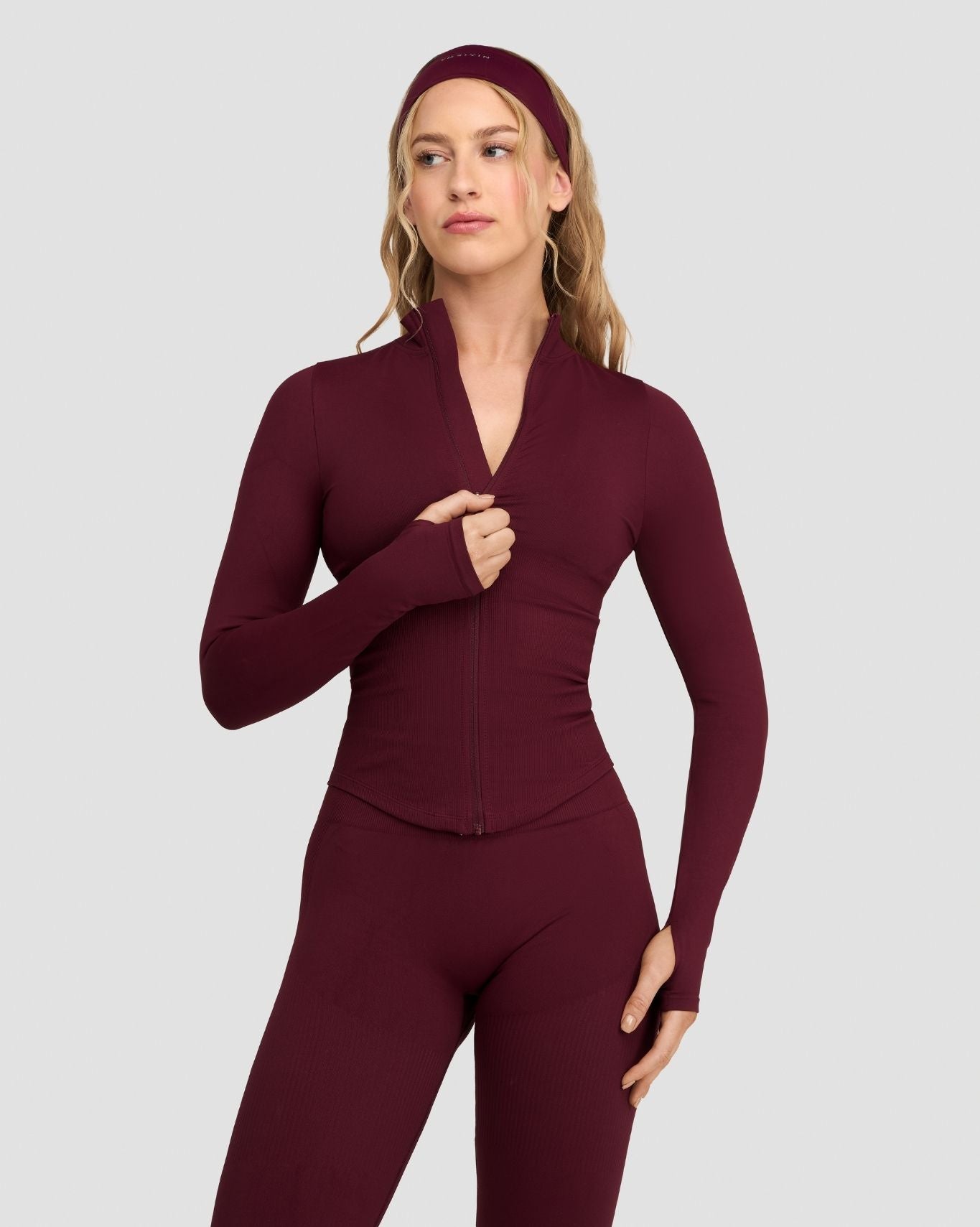 Elevate™ Chaqueta Sin Costuras de Modelado | Merlot