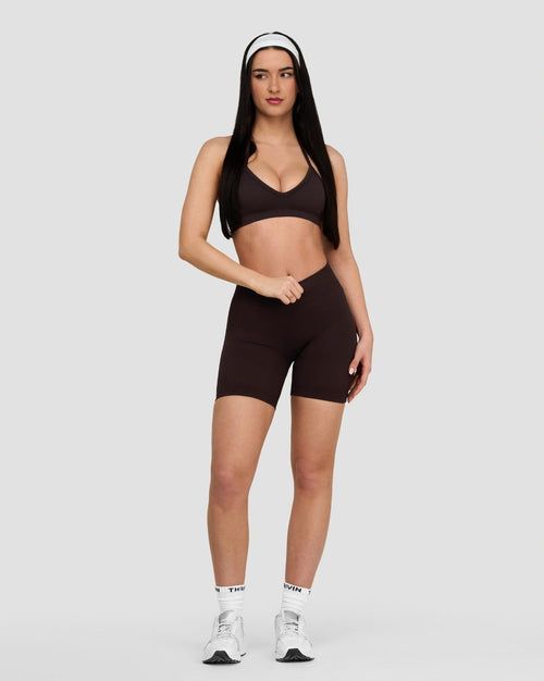 Elevate™ Sculpting Seamless Adjustable Halter Bra | Coffee