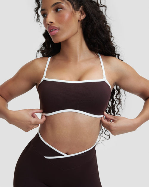Elevate™ Outline Bandeau Bra | Coffee