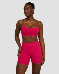 Elevate™ Sculpting Seamless Scoop Neck Bra | Strawberry