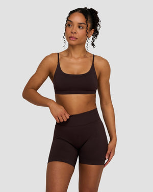 Elevate™ Sculpting Seamless Scoop Neck Bra | Coffee