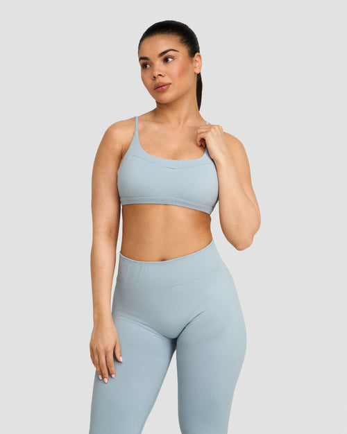 Elevate™ Sculpting Seamless Scoop Neck Bra | Blue Haze