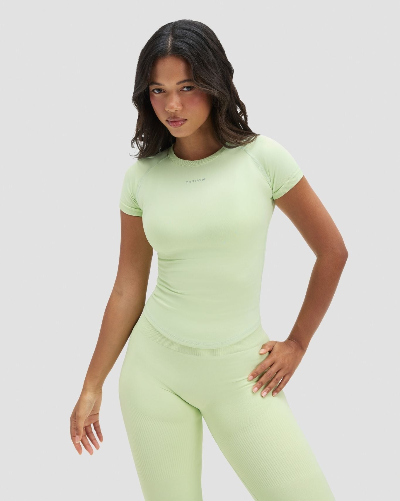 Elevate™ Compression T-Shirt | Pistachio Green