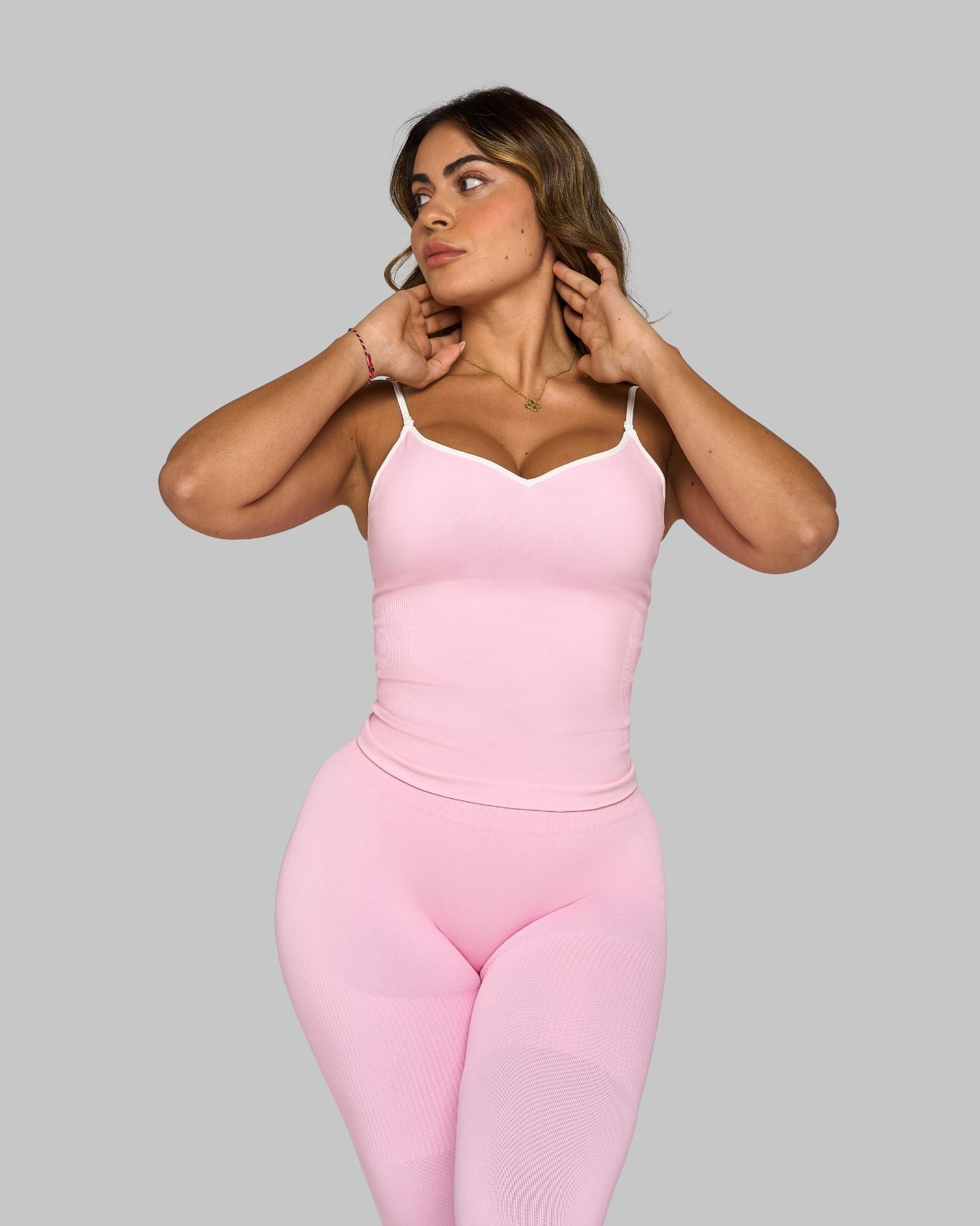 Outline Sweetheart Tanktop | Candy Pink