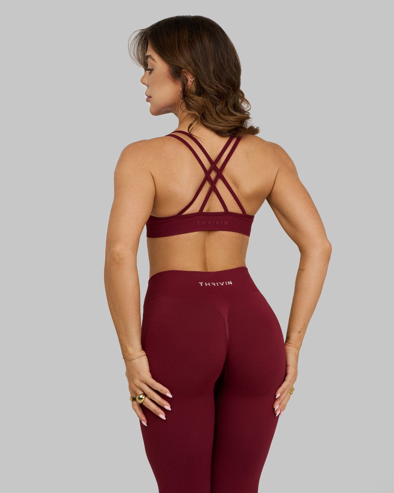 Elevate™ Sculpting Seamless High Apex Bra | Fine Wine