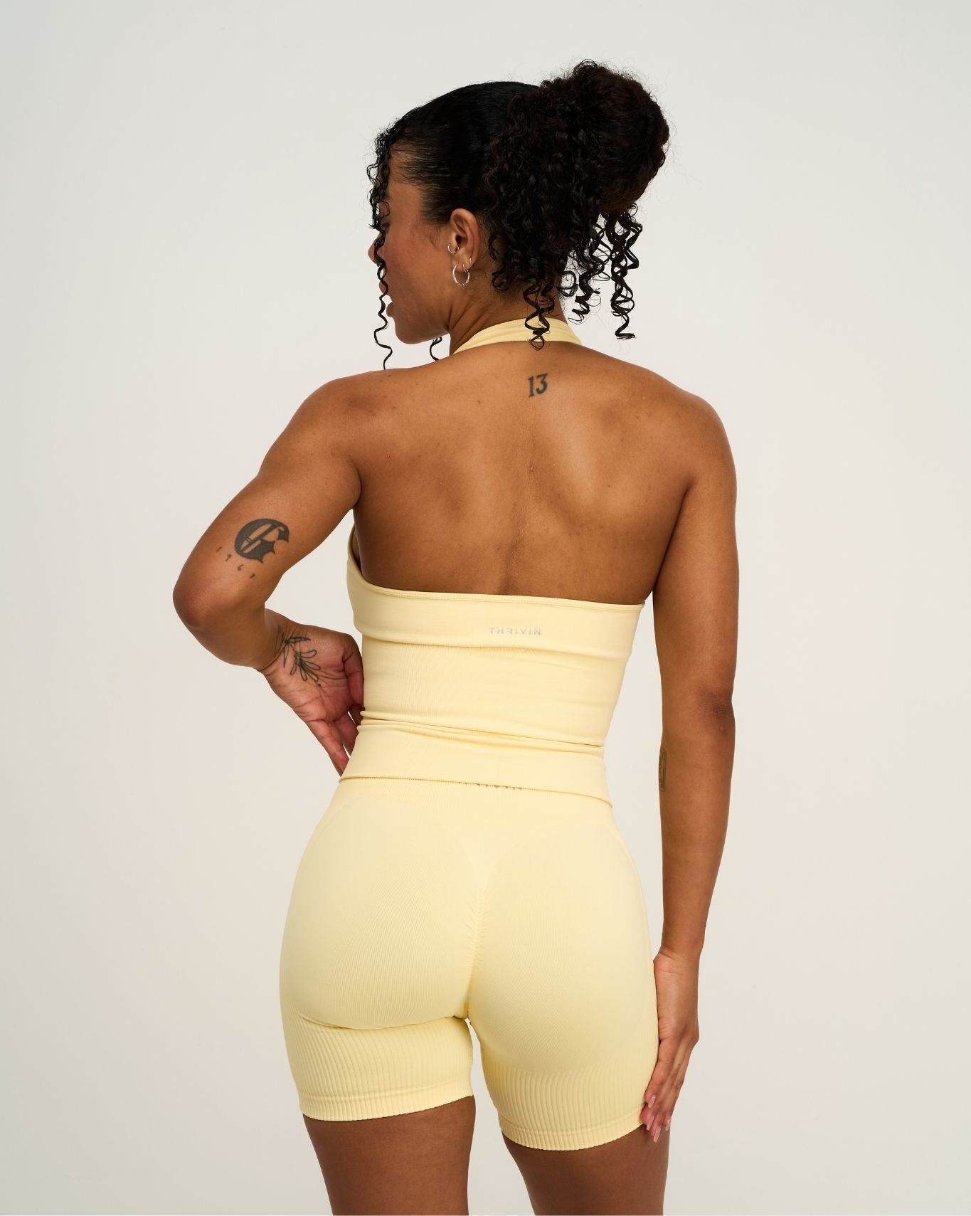 Elevate™ Sculpting Seamless Halterneck Top | Golden Butter
