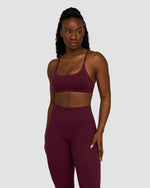 Elevate™ Sculpting Seamless Scoop Neck Bra | Merlot
