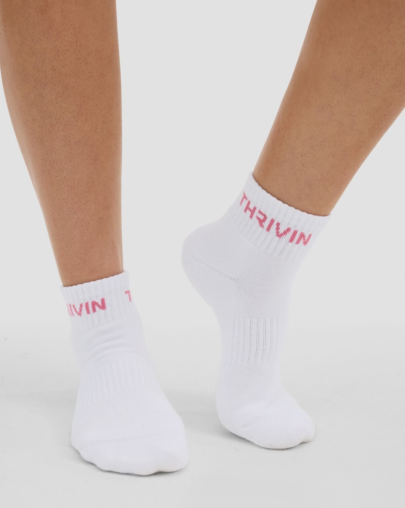 THRIVIN Mid Socks | Bubble Pink