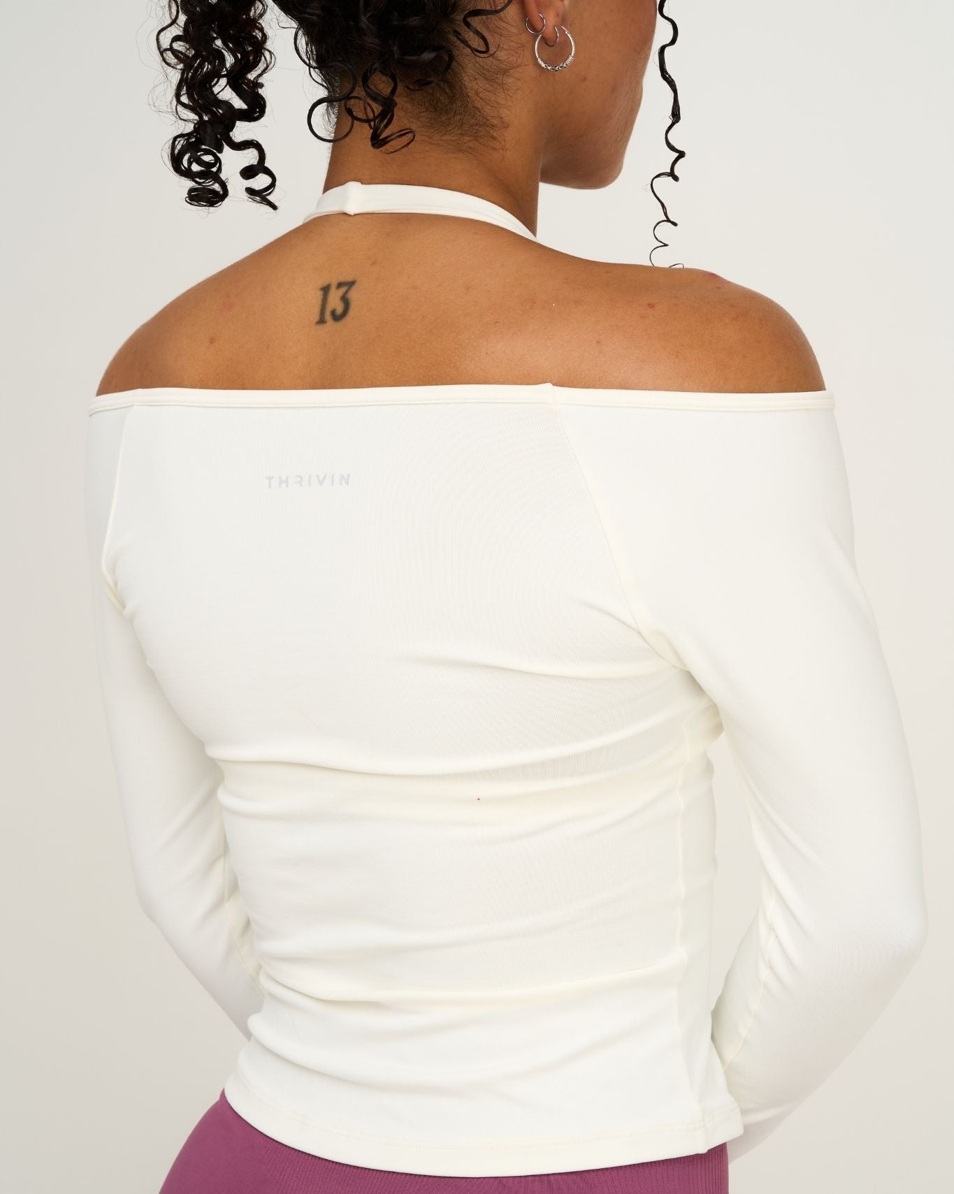 Elevate™ Sculpting Seamless V-Neck Top | Cream