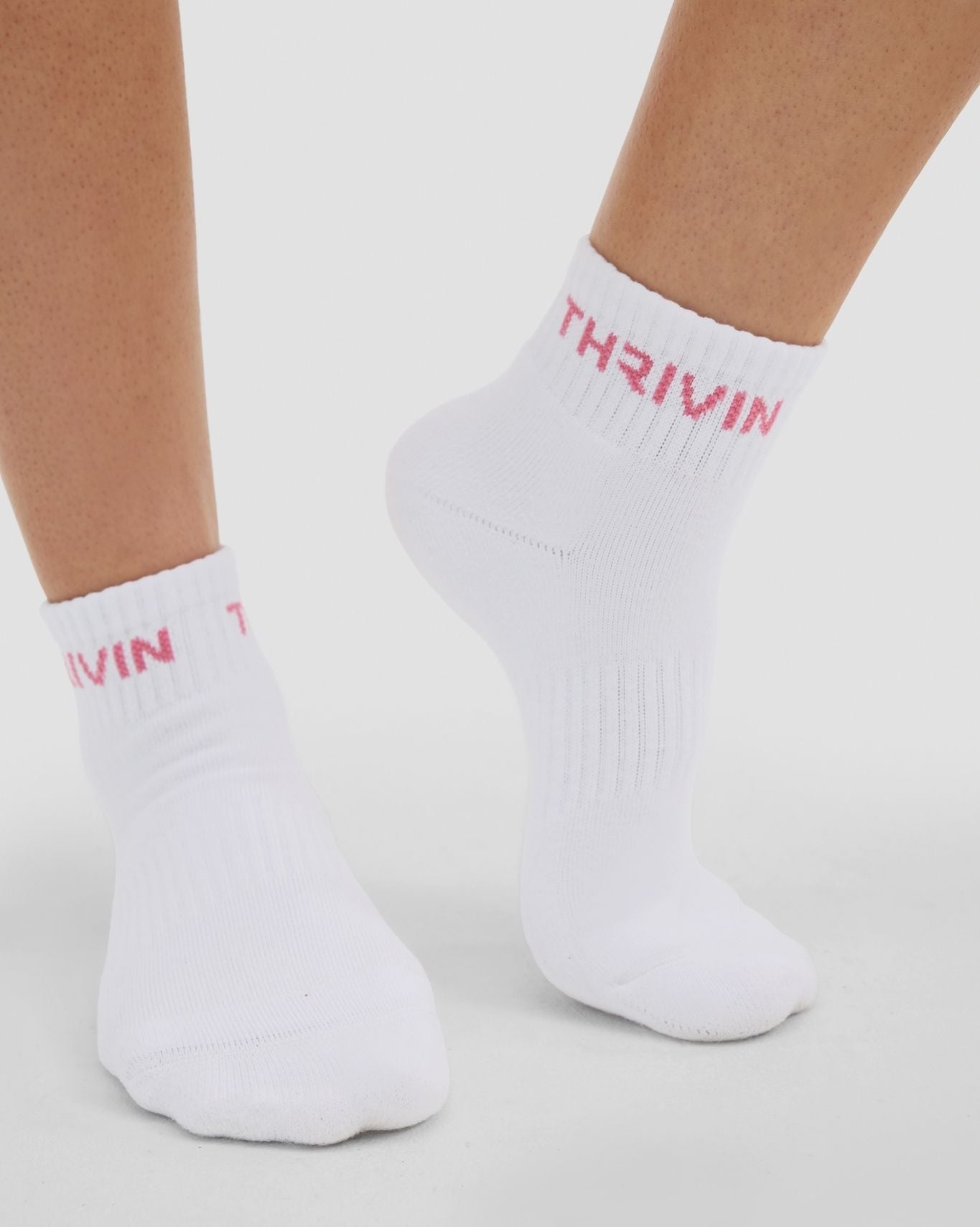 THRIVIN Mid Socks | Bubble Pink