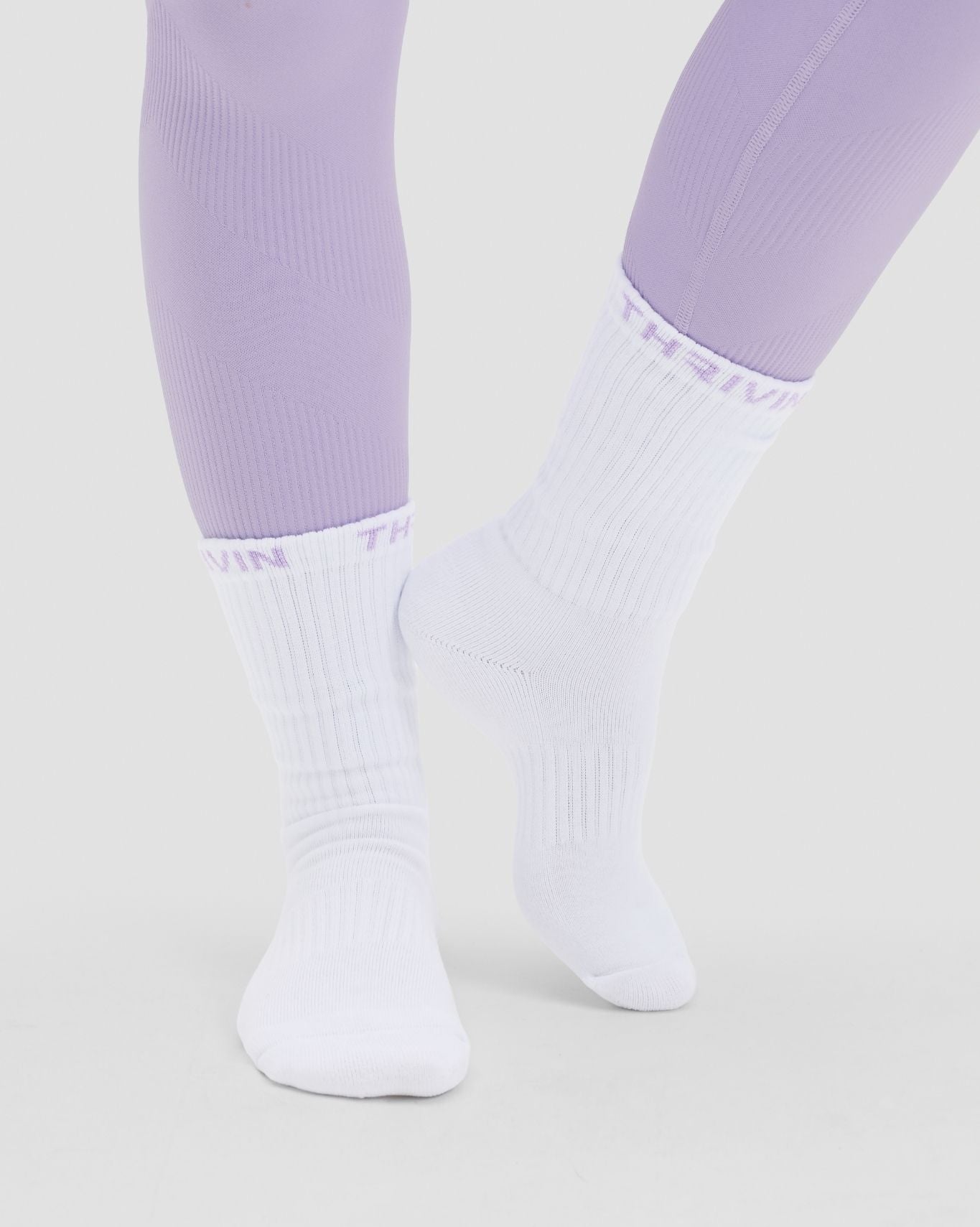 THRIVIN Calcetines Crew Largos | Lila
