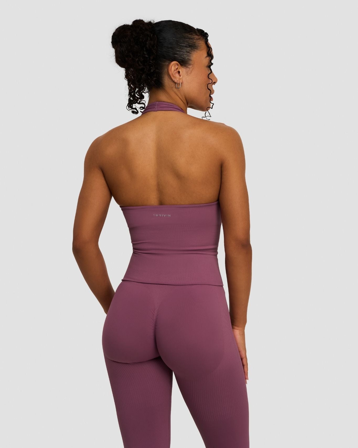 Elevate™ Sculpting Seamless Halterneck Top | Orchid Mauve